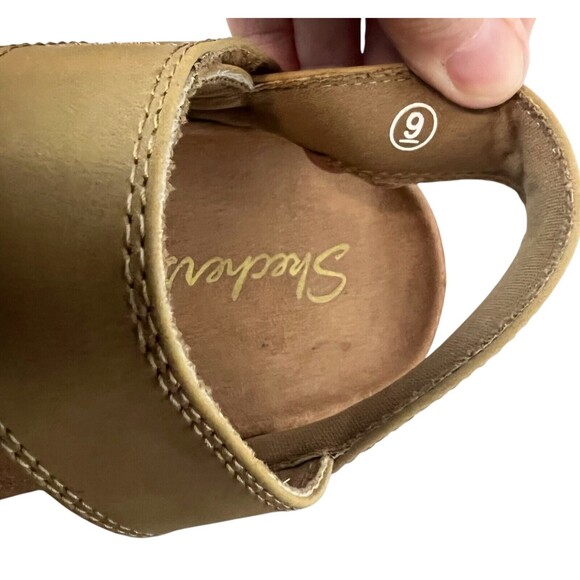 Skechers Lifted Comfort Sandals Women's Size 9 Chestnut Minimalist Neutral - Picture 10 of 12